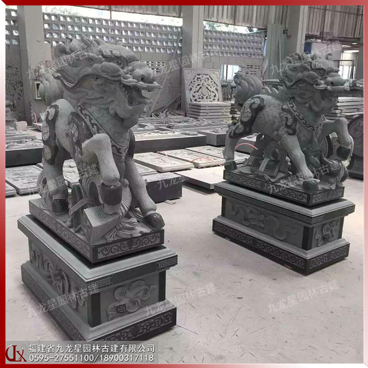走式石雕麒麟