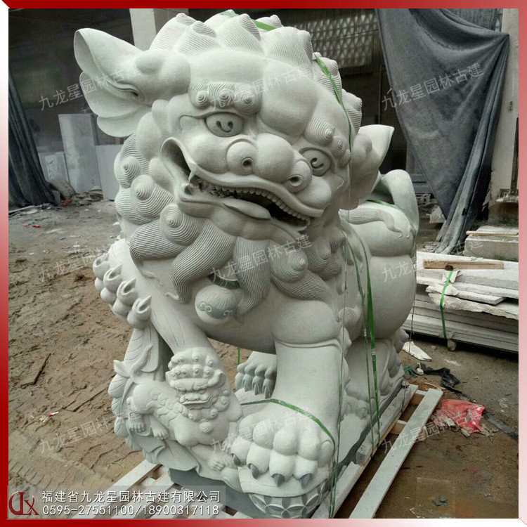 獻錢石獅子