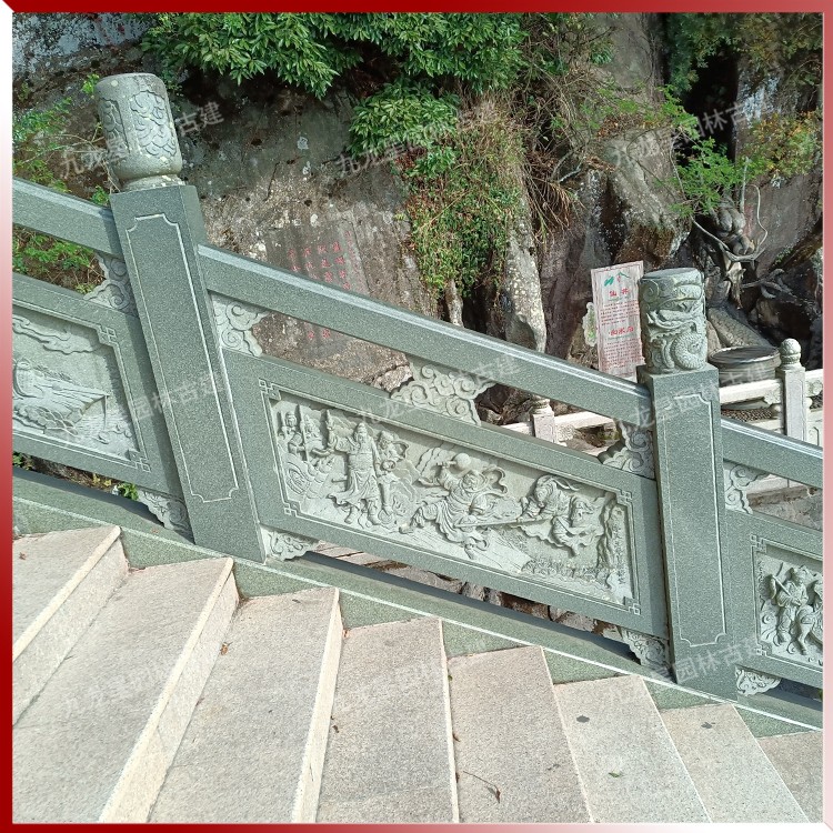 寺廟石欄桿圖片