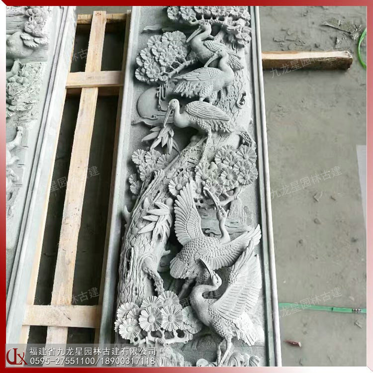 松鶴延年浮雕圖片