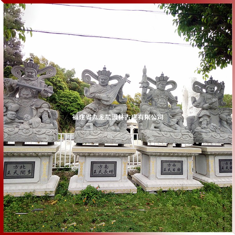 石雕四大天王圖片